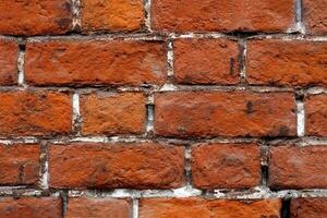 Very ancient brick wall texture photo