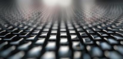 Close-Up View of Hexagonal Pattern With Water Drops on Dark Surface photo