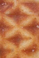 Viennese waffle texture macro close up photo
