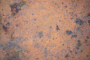 Iron rusty oxidizing planks texture closeup. Old metal background photo