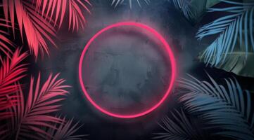 Neon Circle in Tropical Fog photo