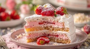 Strawberry Cake Dessert photo