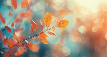 Autumn Leaves in Sunlight photo