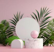 Pink And Green Product Display photo