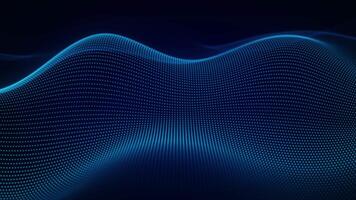 Digital Wave Technology Background Blue Dots Looping Motion Animation for Modern Tech Presentations video