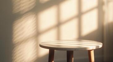 Table With Light and Shadow photo