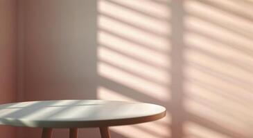 Table With Light and Shadow photo