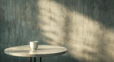 Table With Light and Shadow photo