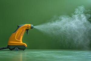 Mist Machine Spraying Water Onto Floor photo