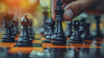Man Playing Chess photo