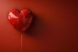 Heart-Shaped Balloon Floating in the Air photo