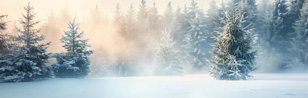 Snowy Forest Landscape photo