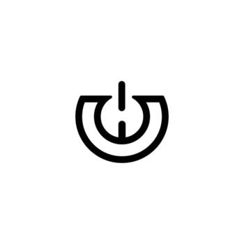 UW, WU, W AND U Abstract initial monogram letter alphabet logo design vector