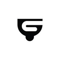 Alphabet Initials logo GY, YG, G and Y vector