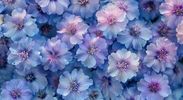Blue Flowers in Bloom photo