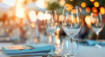 Outdoor Wedding Reception Table Setting photo