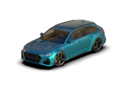 Modern car isolated on background. 3d rendering - illustration png