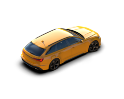 Modern car isolated on background. 3d rendering - illustration png