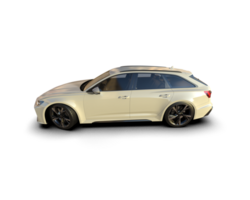 Modern car isolated on background. 3d rendering - illustration png
