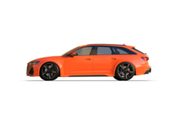Modern car isolated on background. 3d rendering - illustration png