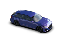 Modern car isolated on background. 3d rendering - illustration png