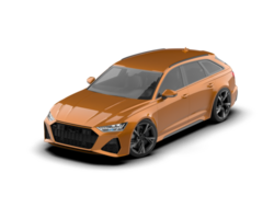 Modern car isolated on background. 3d rendering - illustration png