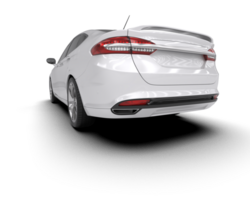 Modern car isolated on background. 3d rendering - illustration png