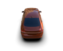Modern car isolated on background. 3d rendering - illustration png