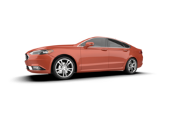 Modern car isolated on background. 3d rendering - illustration png