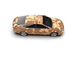 Modern car isolated on background. 3d rendering - illustration png