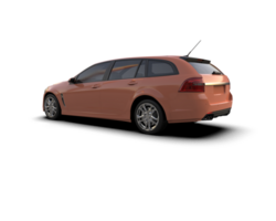 Modern car isolated on background. 3d rendering - illustration png