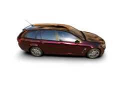 Modern car isolated on background. 3d rendering - illustration png