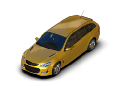 Modern car isolated on background. 3d rendering - illustration png