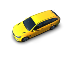 Modern car isolated on background. 3d rendering - illustration png
