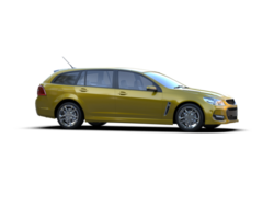 Modern car isolated on background. 3d rendering - illustration png