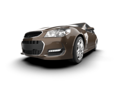 Modern car isolated on background. 3d rendering - illustration png