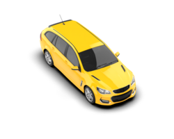 Modern car isolated on background. 3d rendering - illustration png
