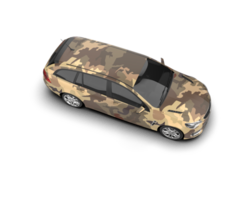 Modern car isolated on background. 3d rendering - illustration png