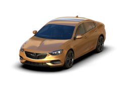 Modern car isolated on background. 3d rendering - illustration png