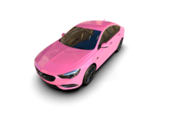 Modern car isolated on background. 3d rendering - illustration png