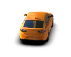 Modern car isolated on background. 3d rendering - illustration png