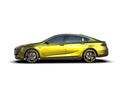 Modern car isolated on background. 3d rendering - illustration png