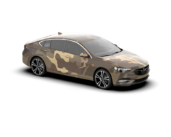 Modern car isolated on background. 3d rendering - illustration png