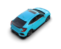 Modern car isolated on background. 3d rendering - illustration png