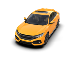 Modern car isolated on background. 3d rendering - illustration png