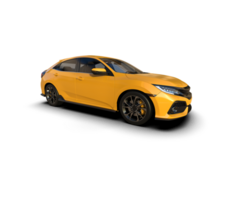 Modern car isolated on background. 3d rendering - illustration png