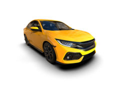 Modern car isolated on background. 3d rendering - illustration png