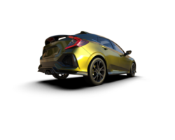 Modern car isolated on background. 3d rendering - illustration png