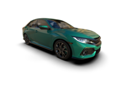 Modern car isolated on background. 3d rendering - illustration png