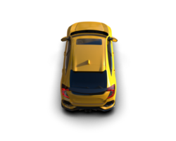 Modern car isolated on background. 3d rendering - illustration png